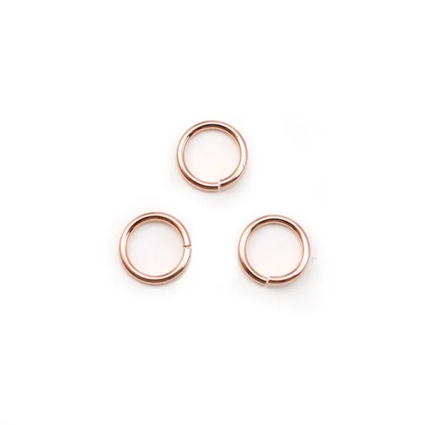 14k rose gold filled jump rings open 0.76x6mm x 10pcs