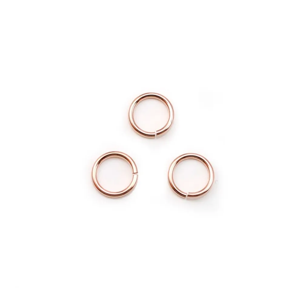 Anneaux ouvert en gold filled 14 carats rosé 0.76x6mm x 10pcs