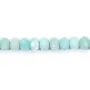 Amazonite rondelle facettée sur fil 5x8mm x 40cm