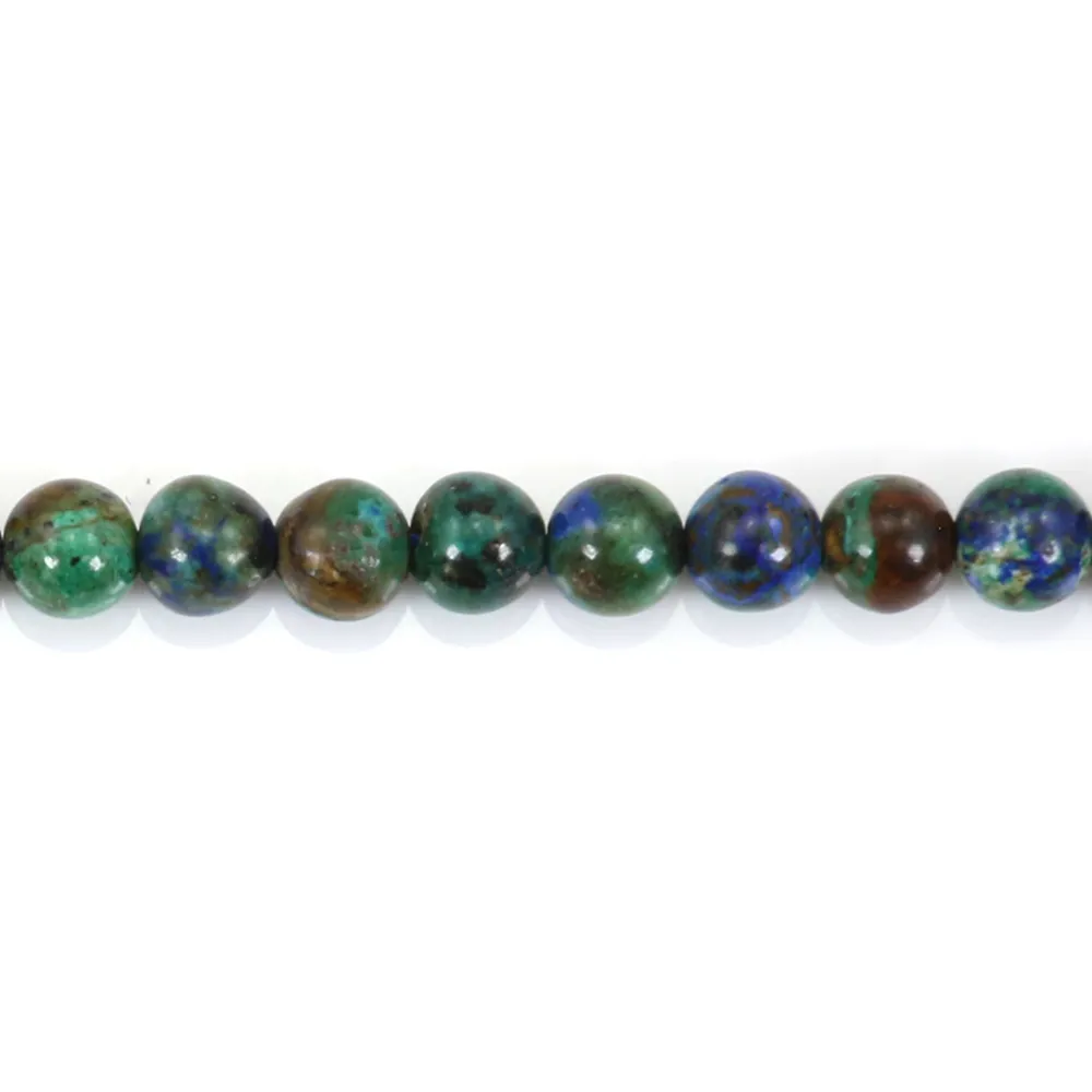 Azurite malachite rond 4mm x 40cm