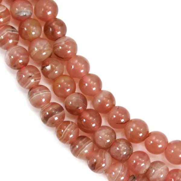 Rhodochrosite Ronde 4mm A x 40cm 