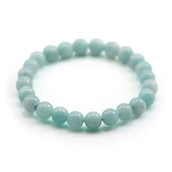 Bracelet Adele Amazonite Ronde 8 MM