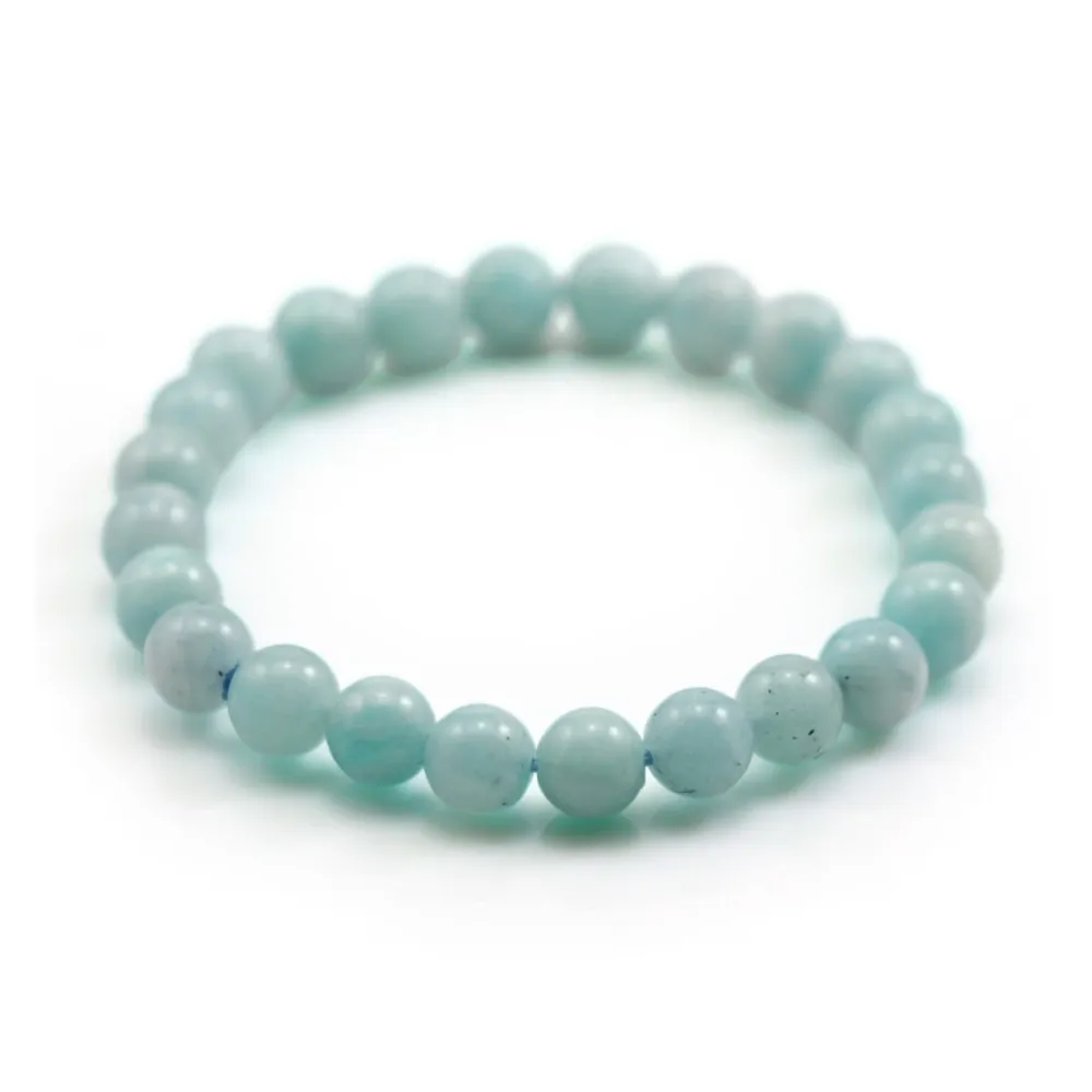 Bracelet Adele Amazonite Round 8 MM