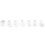 Cristal de roche rond plat facette 6mm x 40cm