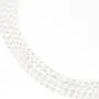 Cristal de roche rond plat facette 6mm x 40cm