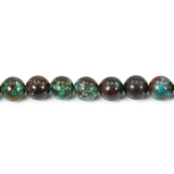 Chrysocolle rond 8mm x 40cm