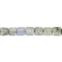 Labradorite grise en forme de carré 6mm x 39cm