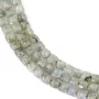 Labradorite grise en forme de carré 6mm x 39cm