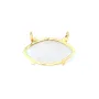 Pingente Marquise de Ônix Preto em Prata de Lei 925 - 2 Anéis - 13x20mm x 1pc