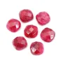 Cabochon sillimanite coloured squared faceted 10mm x 1pc