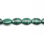 Malachite ovale 8x12mm x 40cm