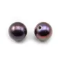 Pearl freshwater demi tron 7mm grey x 10 pcs
