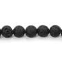 Pierre de lave rond 10mm x 10 pcs