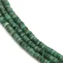 Emerald heishi roundel 5-7mm x 41cm