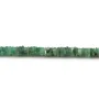 Emerald heishi roundel 5-7mm x 41cm