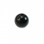 Onyx, half drilled, round 6mm x 1pc