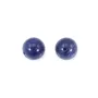 Sodalite semi-percé d'un coté rond 6mm x 4pcs