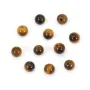 Oeil de tigre semi-percé 4mm x 2pcs