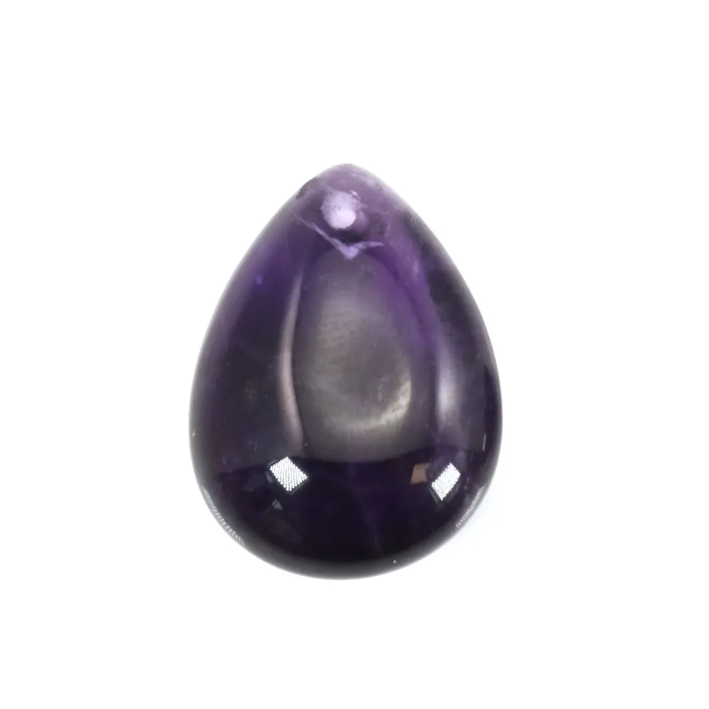 Amethyst Flat Teardrop 12.5x17.5mm x 1pc
