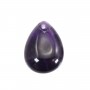 Amethyst Flat Teardrop 12.5x17.5mm x 1pc