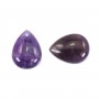 Amethyst Flat Teardrop 12.5x17.5mm x 1pc