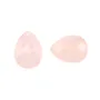 Quartz rose, en forme de goutte facetté 13 * 18mm x 1pc