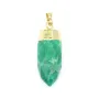 Pendentif de pierre brute en turquoise reconstitué x 1pc