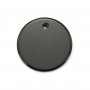 Pendant black agate round 20mm x 1pc