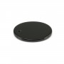 Pendant black agate oval 15x20mm x 1pc