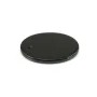 Pendentif agate noir ovale 18x25mm x 1pc