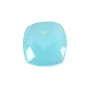 Pendentif calcédoine bleu facette 10mm x 1pc
