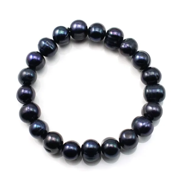 Bracelet  Perle D'eau Douce noir