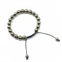 Bracelet Pyrite round  8mm 