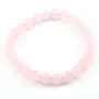 Bracelet Saliy Quartz Rose Boule Ronde 8 MM
