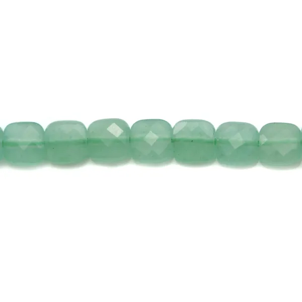Aventurine carré facette 6mm x 40cm