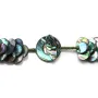 Collier simple nacre grise abalone