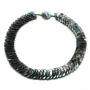 Collier simple nacre grise abalone