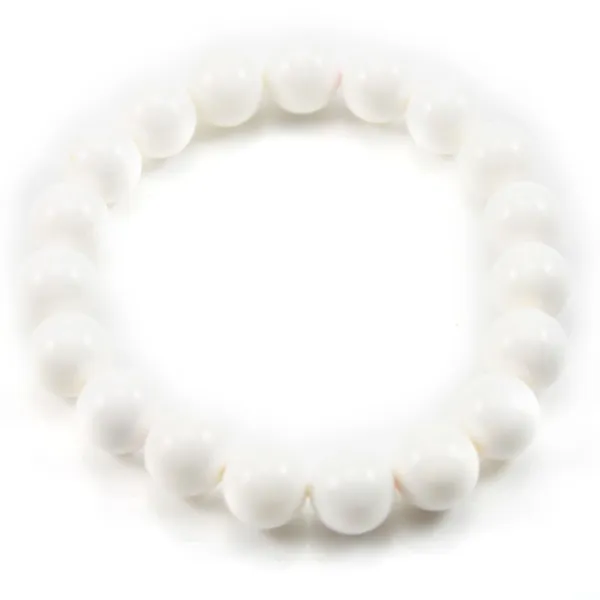 Round 10mm Clam Bracelet - Elastic x 1pc