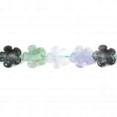 Fluorite in Flower 20mm x 2pcs