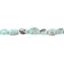 Larimar en forme baroque x 40cm