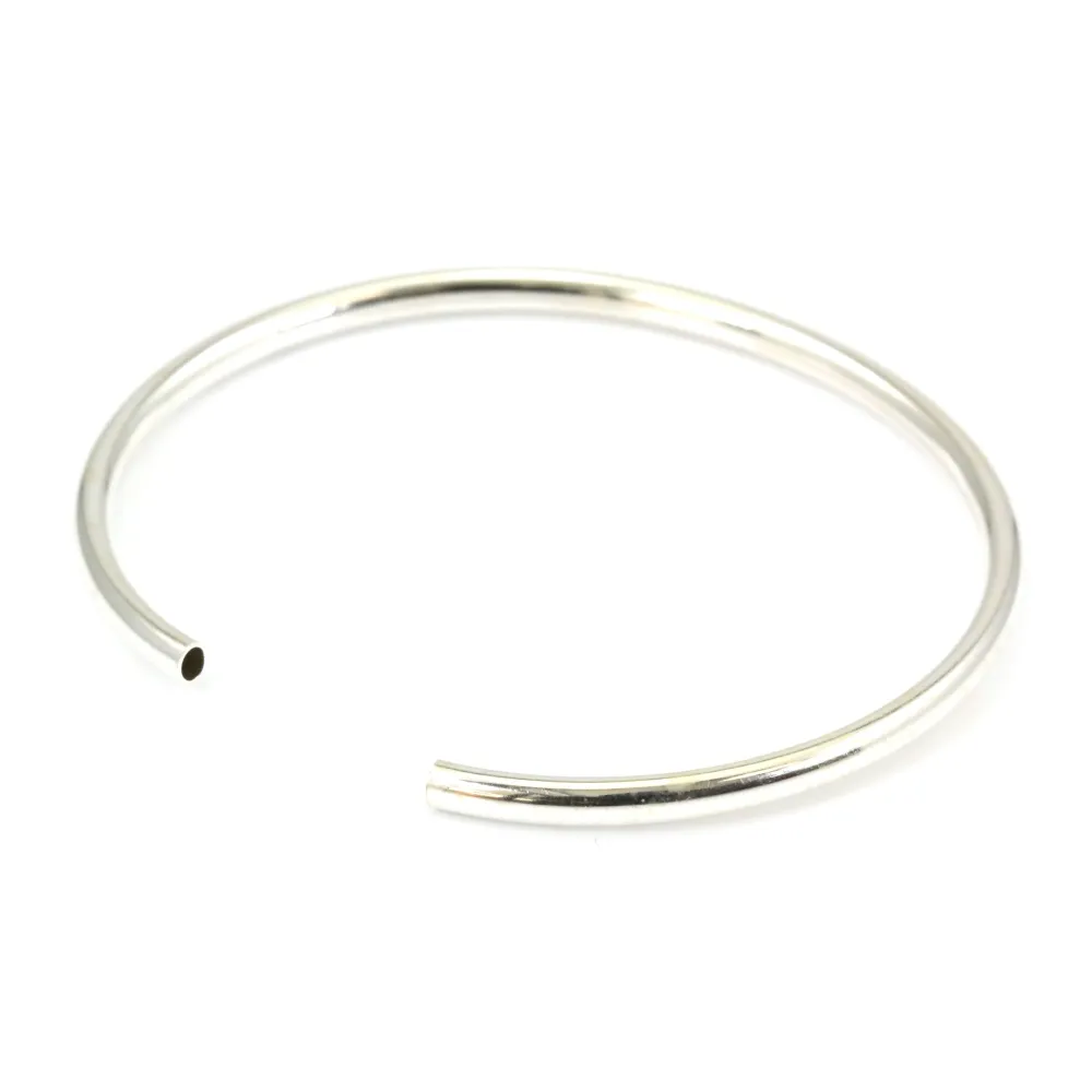 925 sterling silver 56mm flexible bangle x 1pc