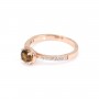 Bague tourmaline en argent 925 rhodié x 1pc