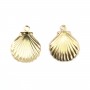 Gold filled 14k shell charm 11x11mm x 2pcs