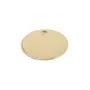 Breloque ronde médaille à graver en gold-filled, 11mm x 1pc