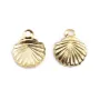 Breloque coquillage 7x7mm gold filled 14k x 4pcs