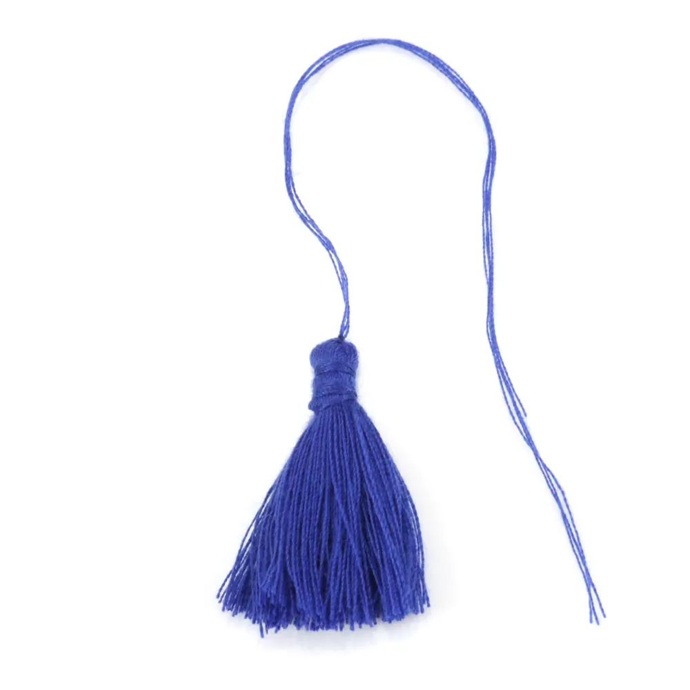Dark blue pompon in cotton 30mm x 1pc
