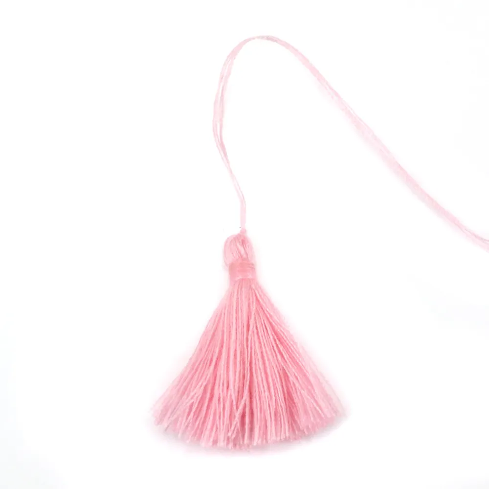 Pompon en coton rose 30mm x 1pc
