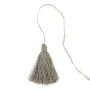 Pompon en coton gris 30mm x 1pc