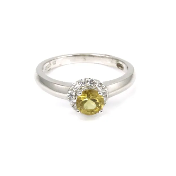 Bague tourmaline en argent 925 rhodié x 1pc