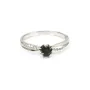 Bague tourmaline en argent 925 rhodié x 1pc